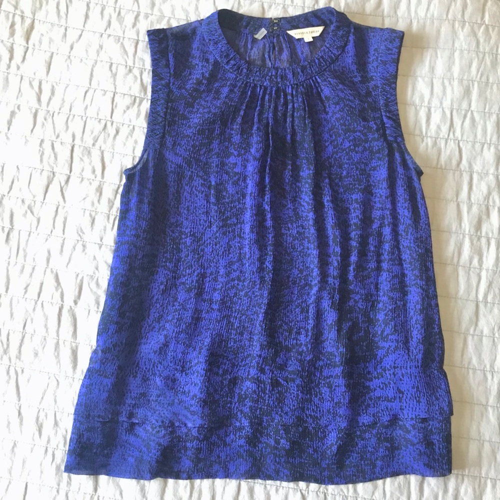 Rebecca Taylor sheer silk chiffon top